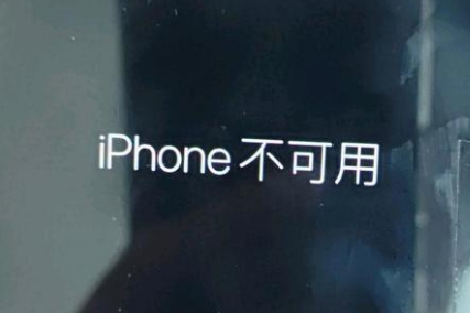 常平镇苹果服务网点分享锁屏界面显示“iPhone 不可用”如何解决 